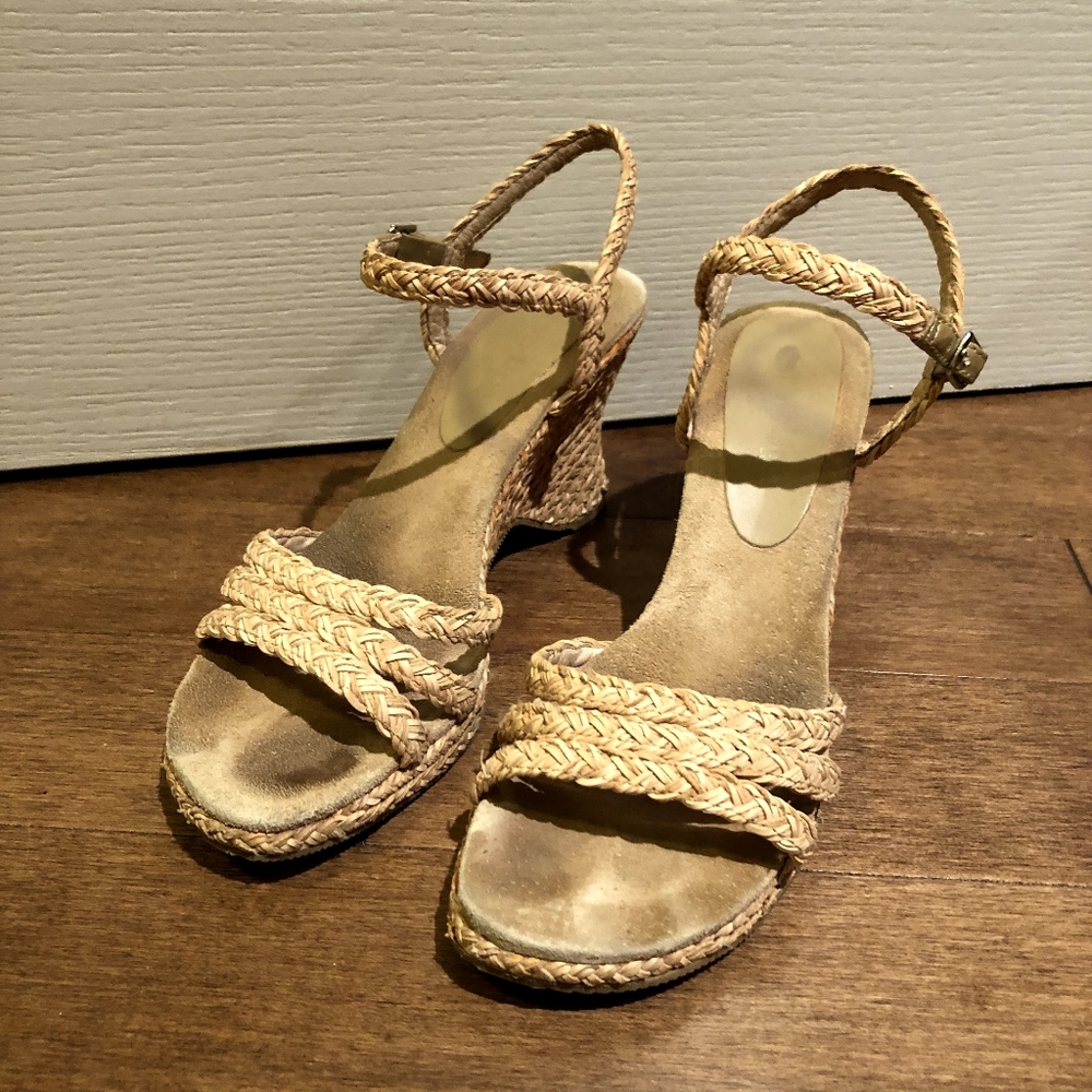 Braided Wedge Sandals